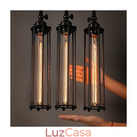 Estilo europeu criativo restaurando formas antigas de ferro forjado Alcatraz Single Head Droplight