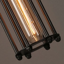 Estilo europeu criativo restaurando formas antigas de ferro forjado Alcatraz Single Head Droplight