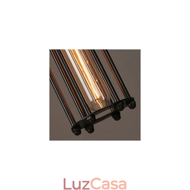 Estilo europeu criativo restaurando formas antigas de ferro forjado Alcatraz Single Head Droplight