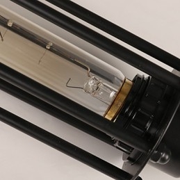 Estilo europeu criativo restaurando formas antigas de ferro forjado Alcatraz Single Head Droplight