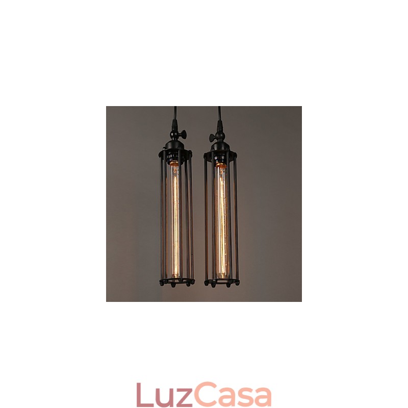 Estilo europeu criativo restaurando formas antigas de ferro forjado Alcatraz Single Head Droplight