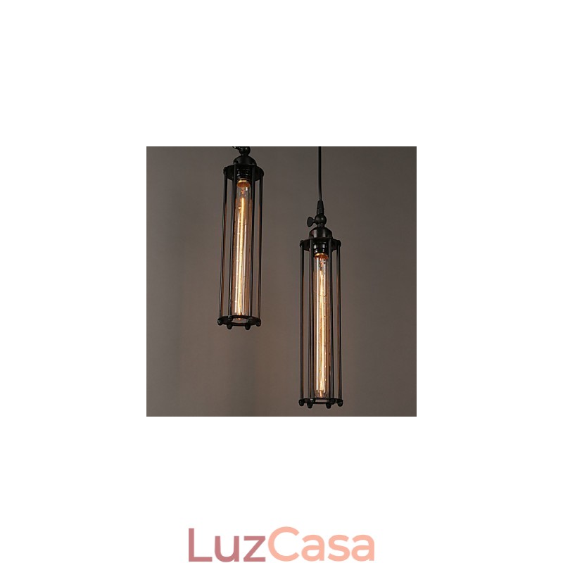 Estilo europeu criativo restaurando formas antigas de ferro forjado Alcatraz Single Head Droplight
