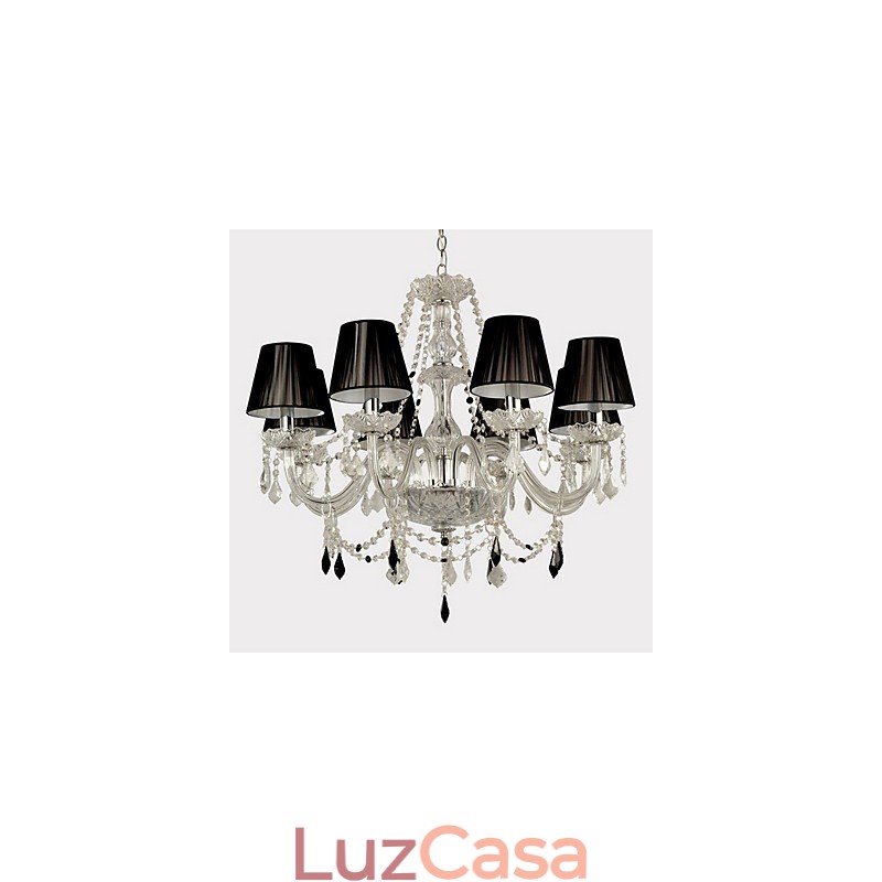 Lustre de Cristal Elegante com 8 Luzes