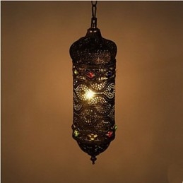 Lustre decorativo retrô sudeste feito à mão