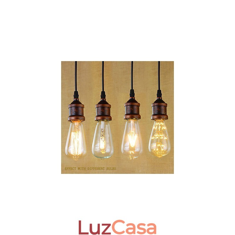 Luzes Pendentes Tradicionais Clássico Vintage Retro Country Garagem Metal