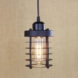 Lustre de ferro forjado retrô rural campo