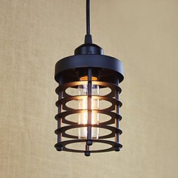 Lustre de ferro forjado retrô rural campo