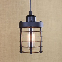 Lustre de ferro forjado retrô rural campo