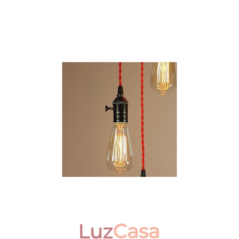 Montagem embutida em metal galvanizado estilo country mini
