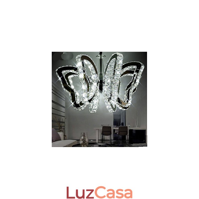 Lâmpada borboleta moderna lâmpada de cristal de luxo