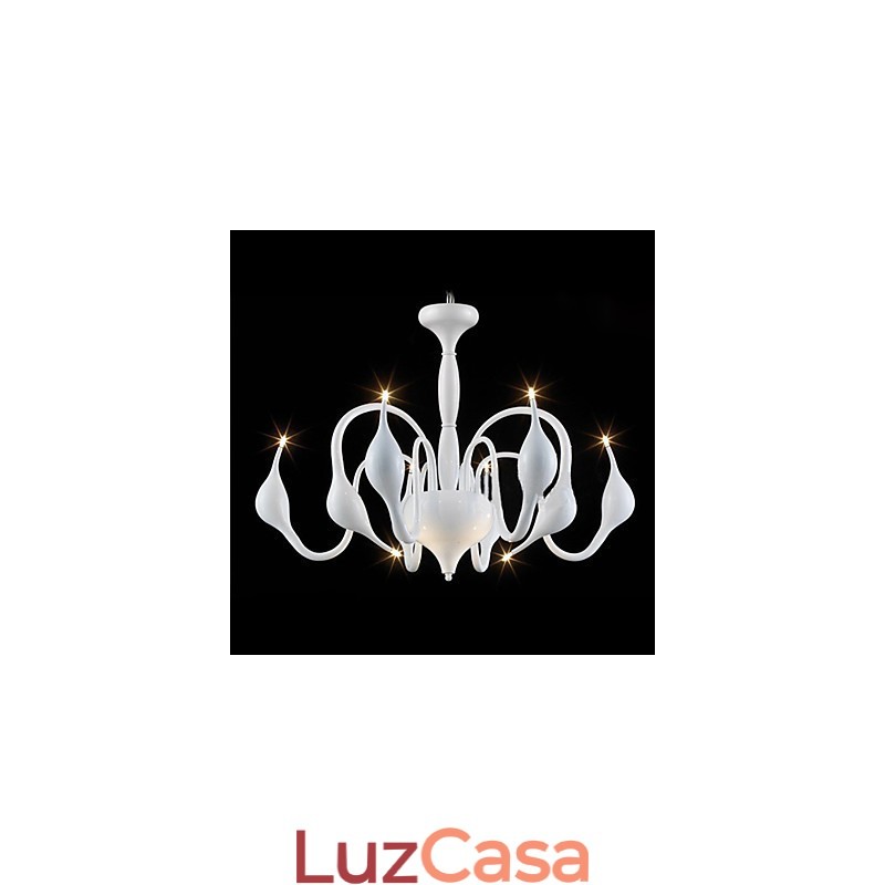 Lustre de metal galvanizado contemporâneo moderno