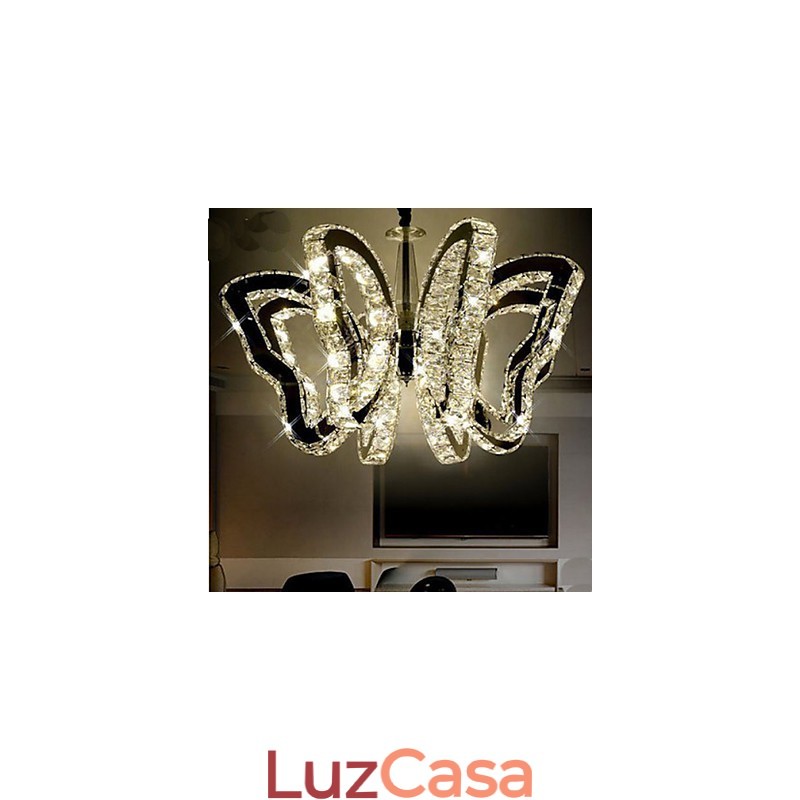 Lâmpada borboleta moderna lâmpada de cristal de luxo