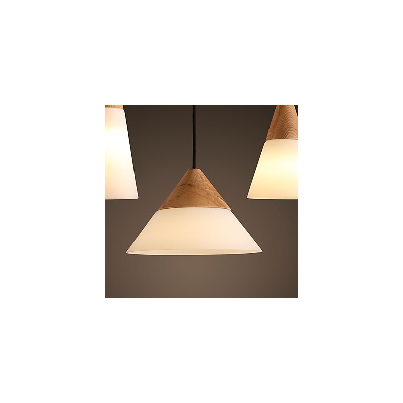 Lustre moderno e contemporâneo estilo mini cromado de metal
