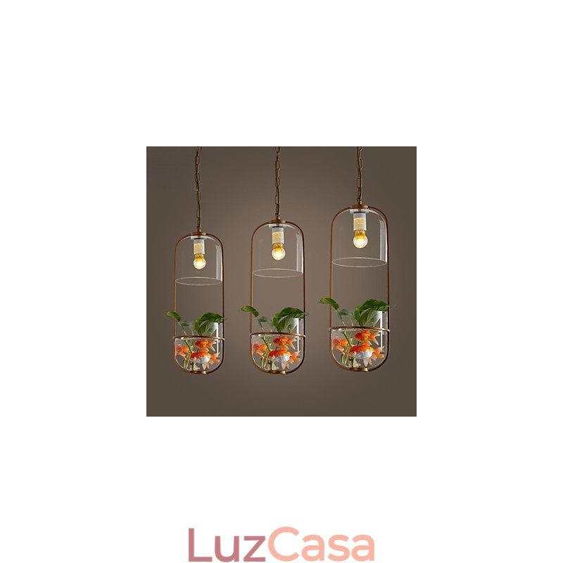 Luminária pendente de design decorativo contemporâneo moderno (não inclui plantas)