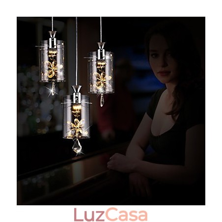 Moderno Contemporâneo Cristal Outros Vidro Pendente Luz