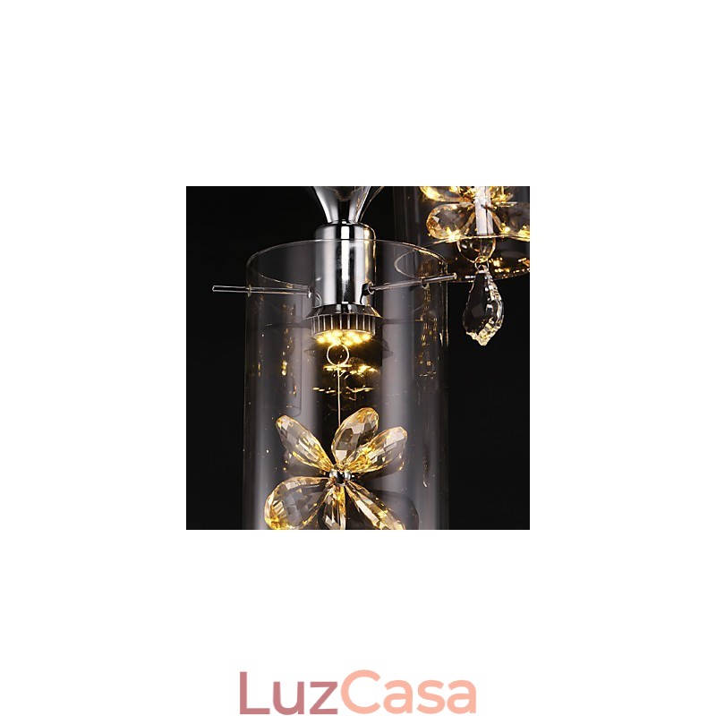 Moderno Contemporâneo Cristal Outros Vidro Pendente Luz