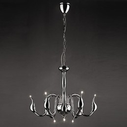 Lustre de metal galvanizado contemporâneo moderno