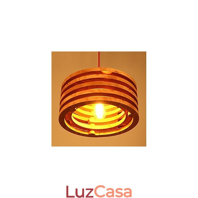 Lustre de madeira de salgueiro