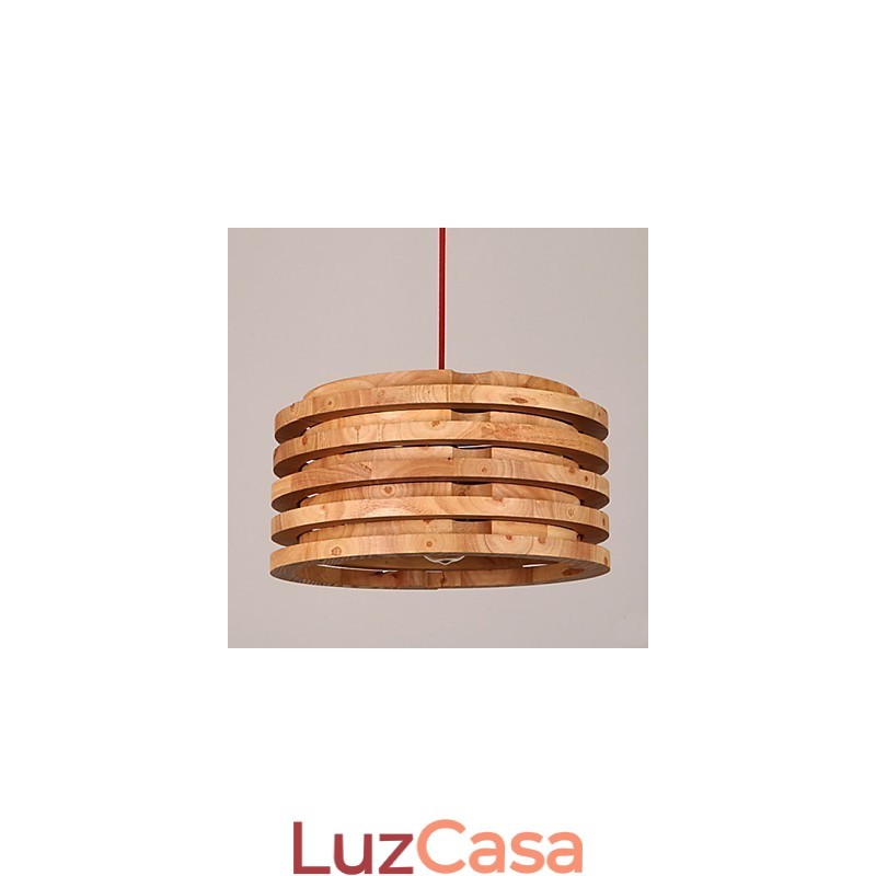 Lustre de madeira de salgueiro