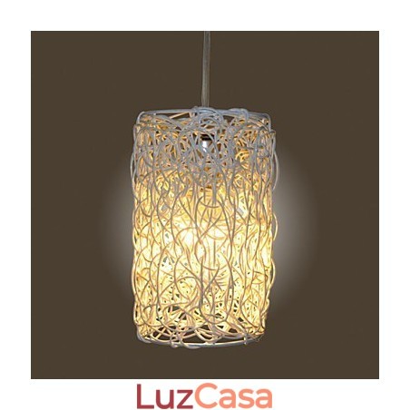 Lâmpada de teto suspensa de cabeça única moderna Rural Cany Art Woven Rattan Lâmpada de teto suspensa de cabeça única moderna Rural Cany Art Woven Rattan