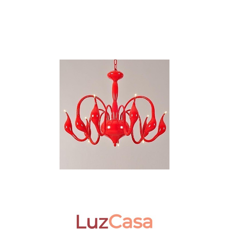 Lustre de metal galvanizado contemporâneo moderno