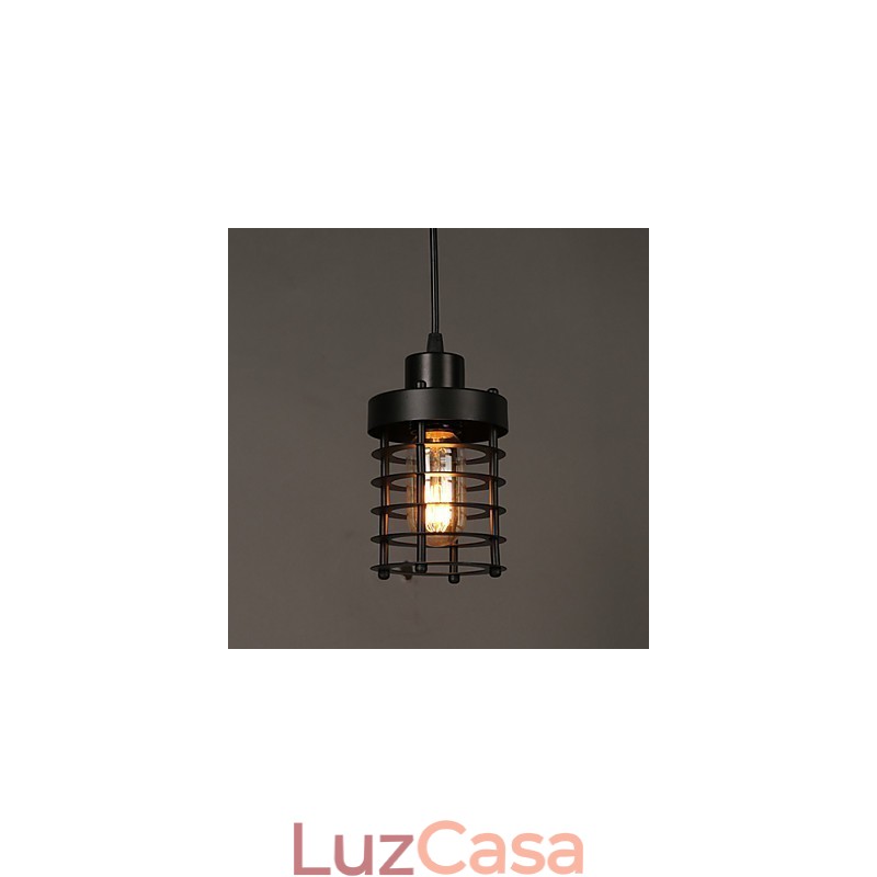 Retro Círculo De Lâmpadas De Cabeça Única E Lanternas Personagem Arte Lustre Lâmpada