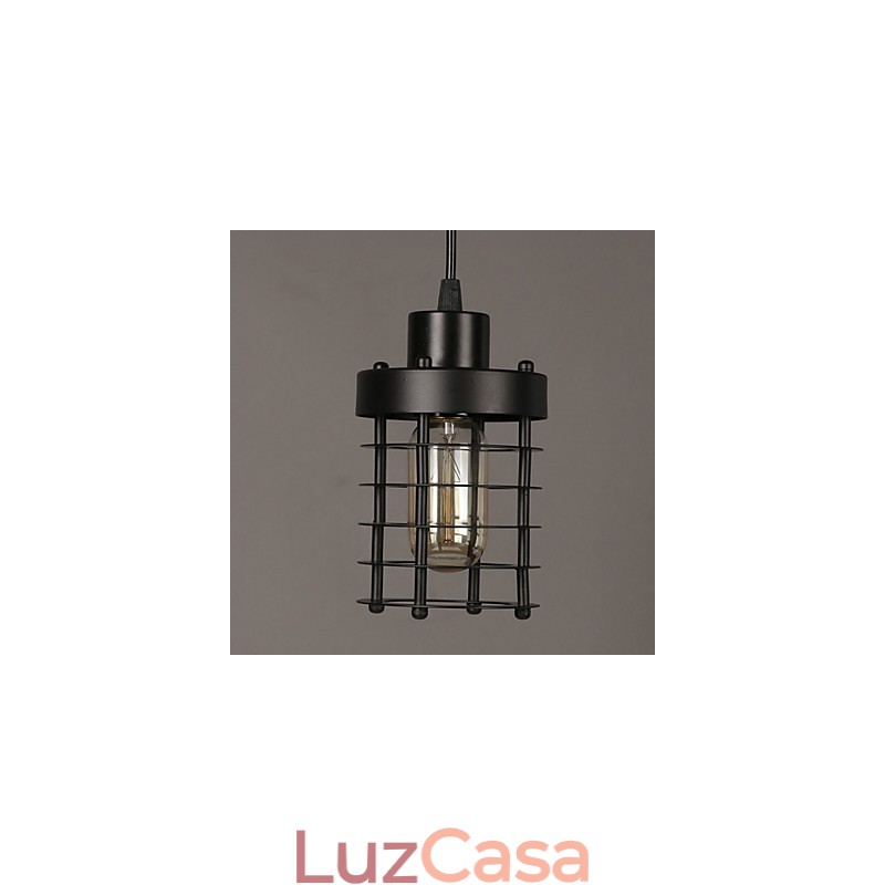 Retro Círculo De Lâmpadas De Cabeça Única E Lanternas Personagem Arte Lustre Lâmpada