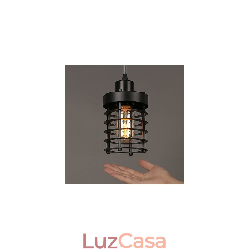 Retro Círculo De Lâmpadas De Cabeça Única E Lanternas Personagem Arte Lustre Lâmpada