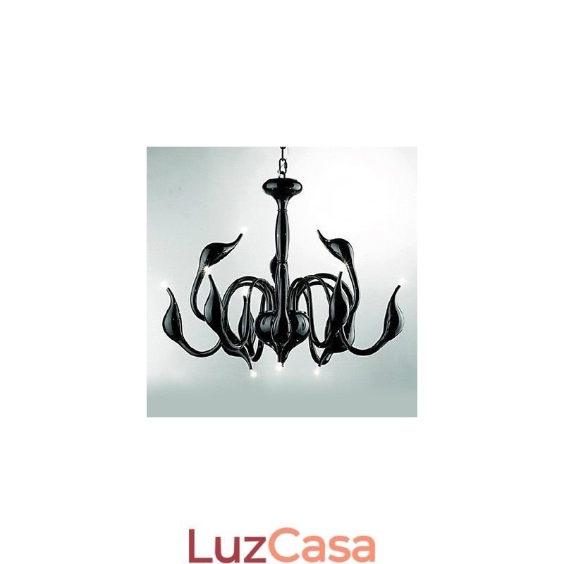 Lustre de metal galvanizado contemporâneo moderno