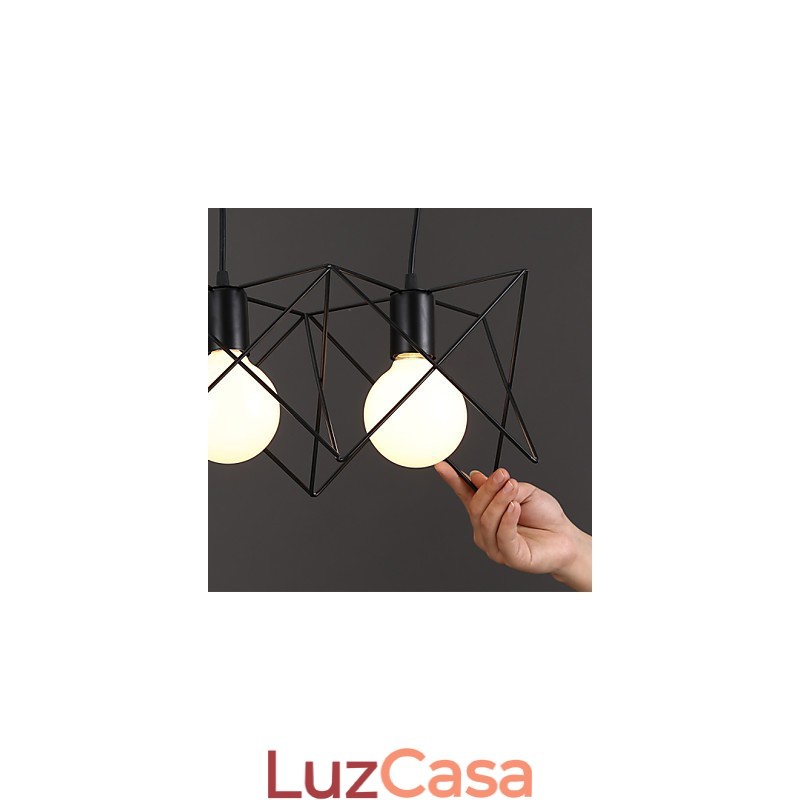 Contratado e design criativo contemporâneo cabeça única de ferro forjado droplight