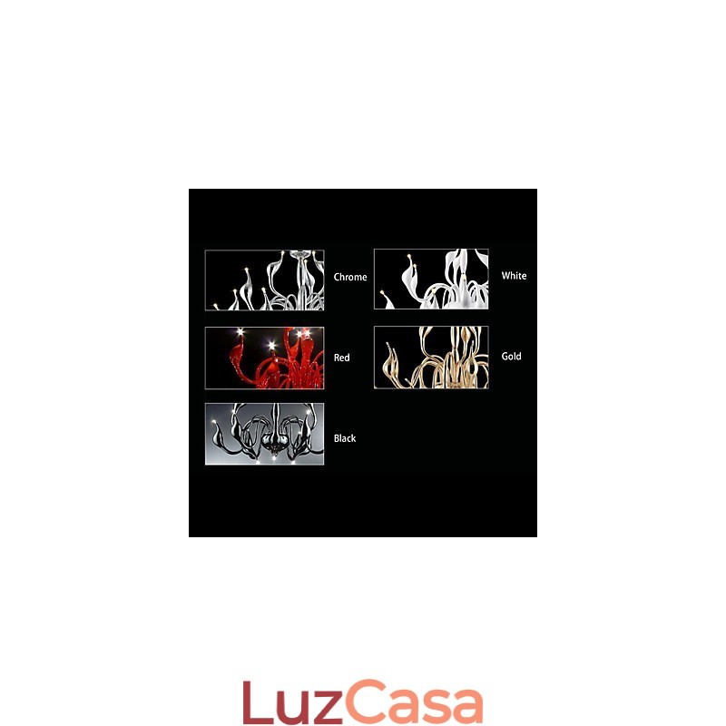 Lustre de metal galvanizado contemporâneo moderno