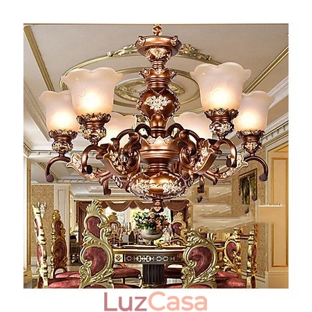 Lustre Tradicional Clássico Retro Metal Lustre Tradicional Clássico Retro Metal