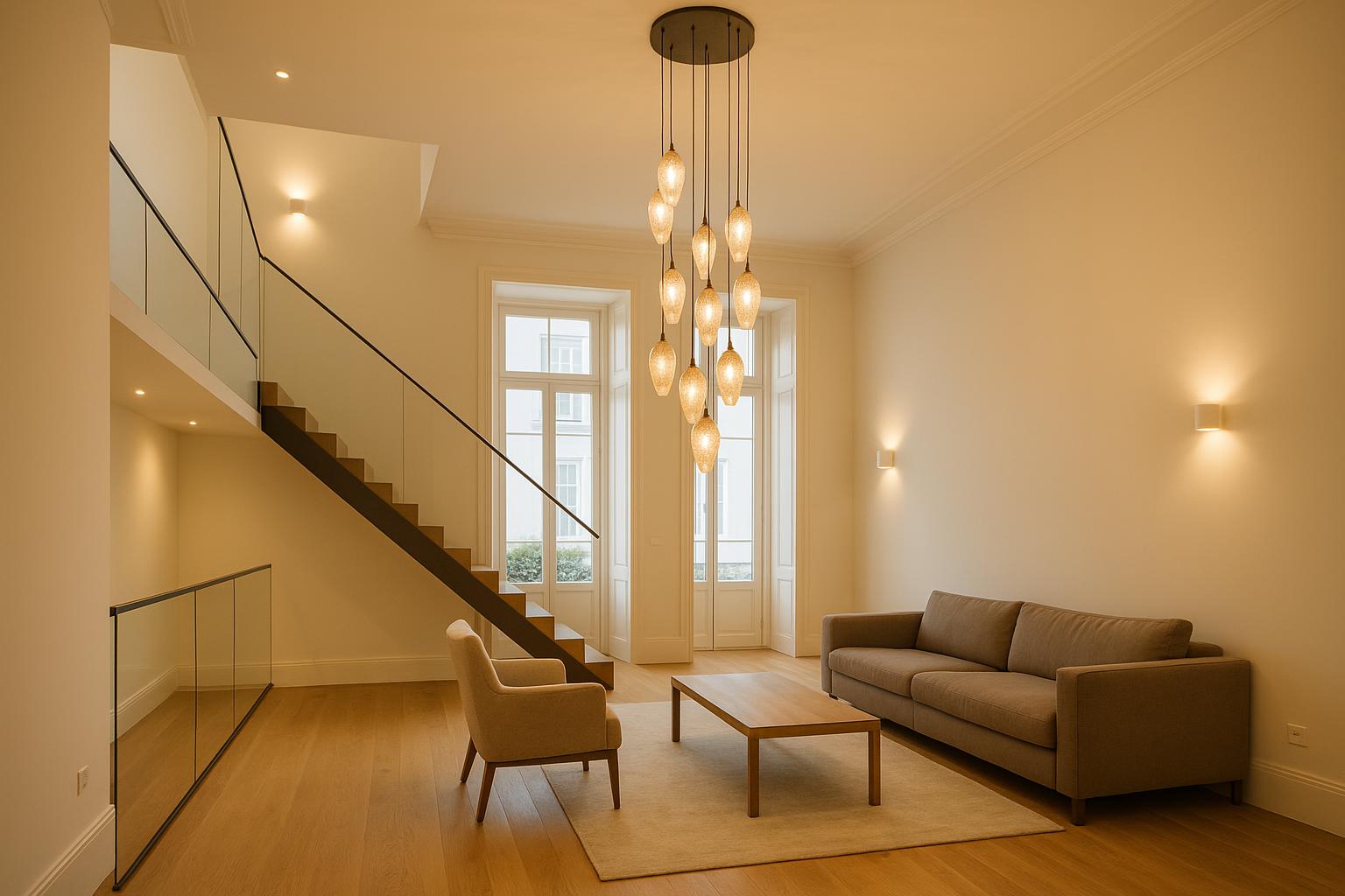 Como escolher um lustre grande para sala em Portugal